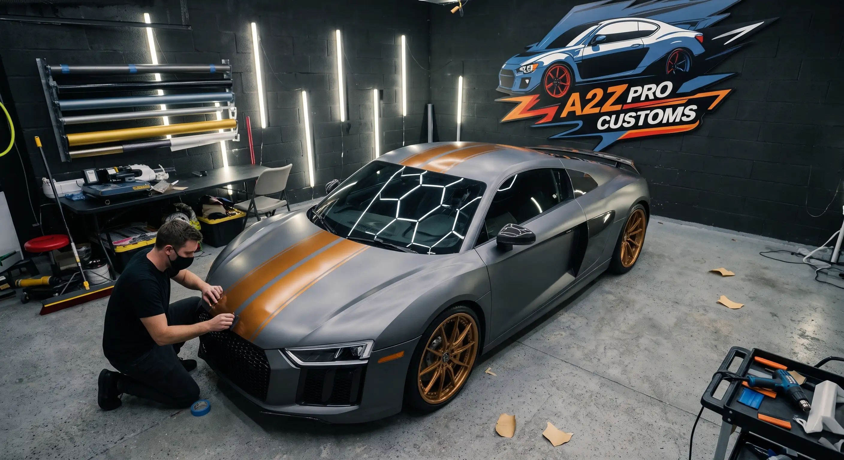 Custom racing stripes and vehicle decals in Surrey BC